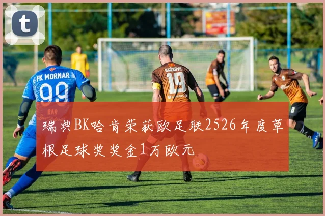 瑞典BK哈肯荣获欧足联2526年度草根足球奖奖金1万欧元